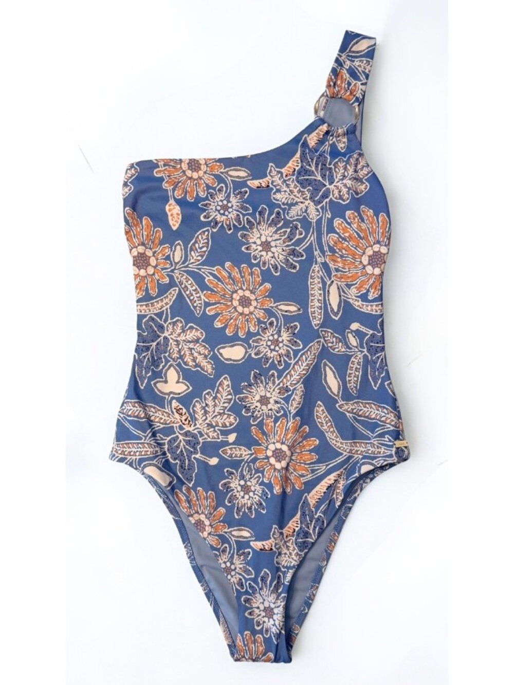 Cleobella Maya One Piece Swimsuit Magnolia Floral One Shoulder L NWT - Picture 4 of 11